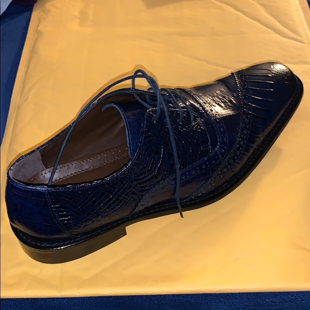 Stacy Adams Blue Garzon Oxford Shoe Size 12 Men’s